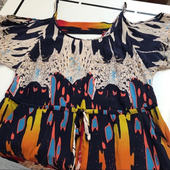 Jack&Ginger Cold Shoulder Silk Slip Dress Small - Picture 7 of 7